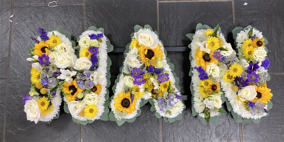 Nan funeral flowers W J Winns Hayle St.ives